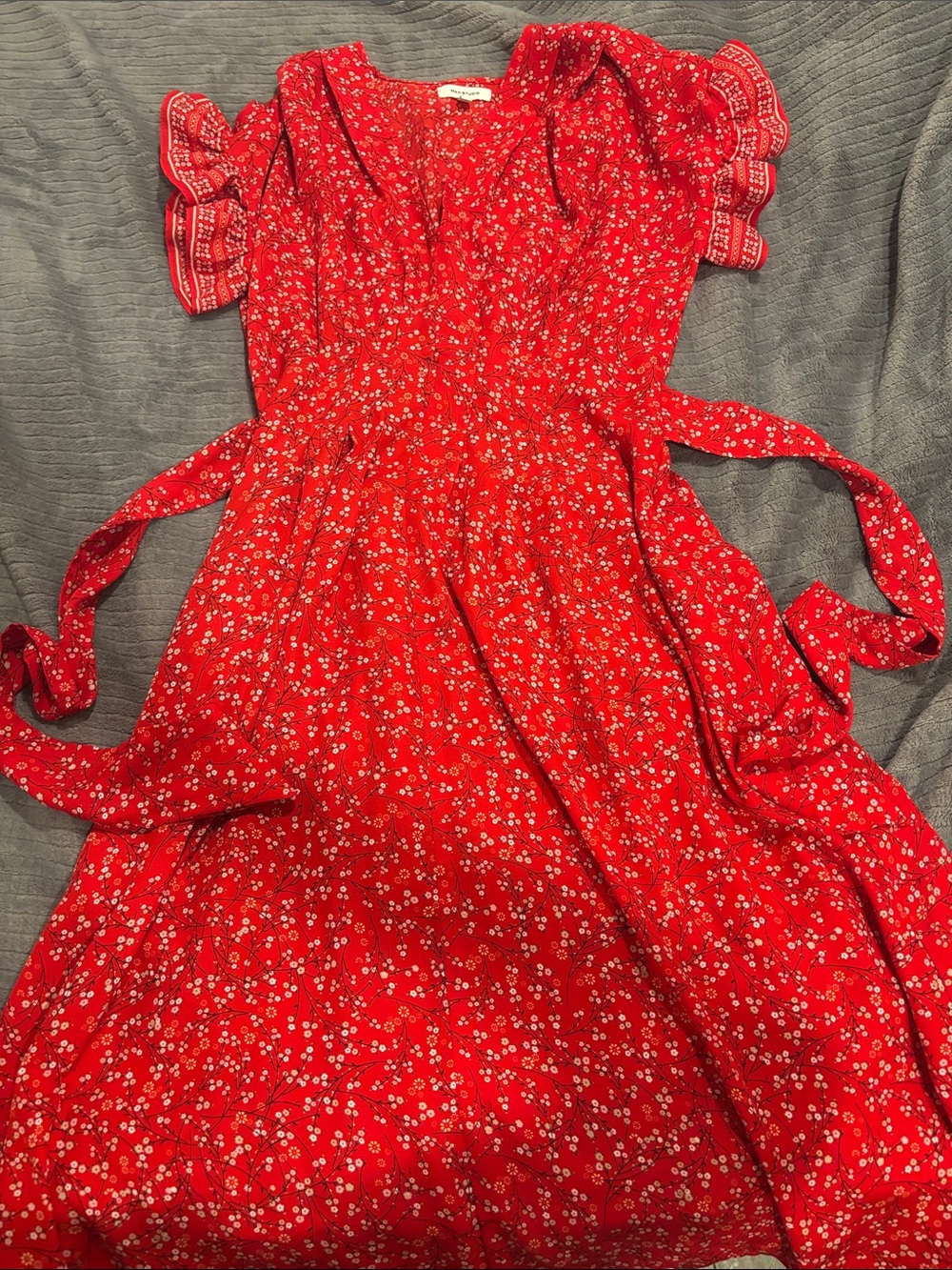 Red Cherry Blossom Dress